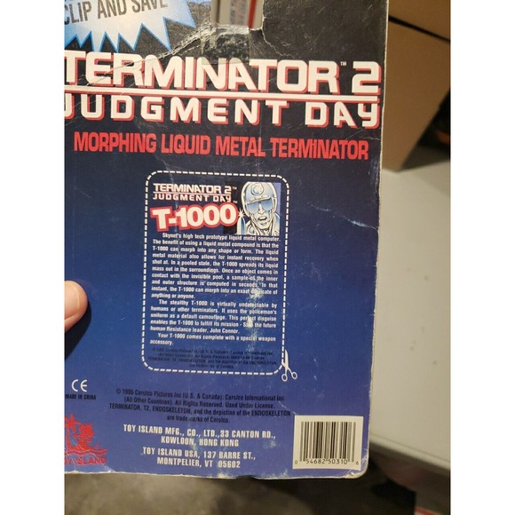 Terminator 2 Judgement Day T-1000 With Special Weapon Toy Island New And Sealed - Picture 7 of 8